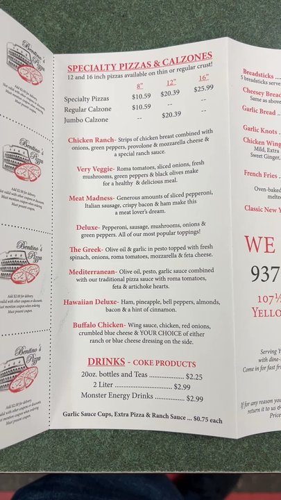 YS Pizza - Menu - Pizza Near Me - Yellow Springs, Ohio