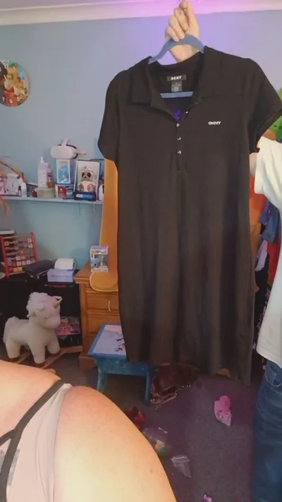 Dkny Black Polo Dress image 1