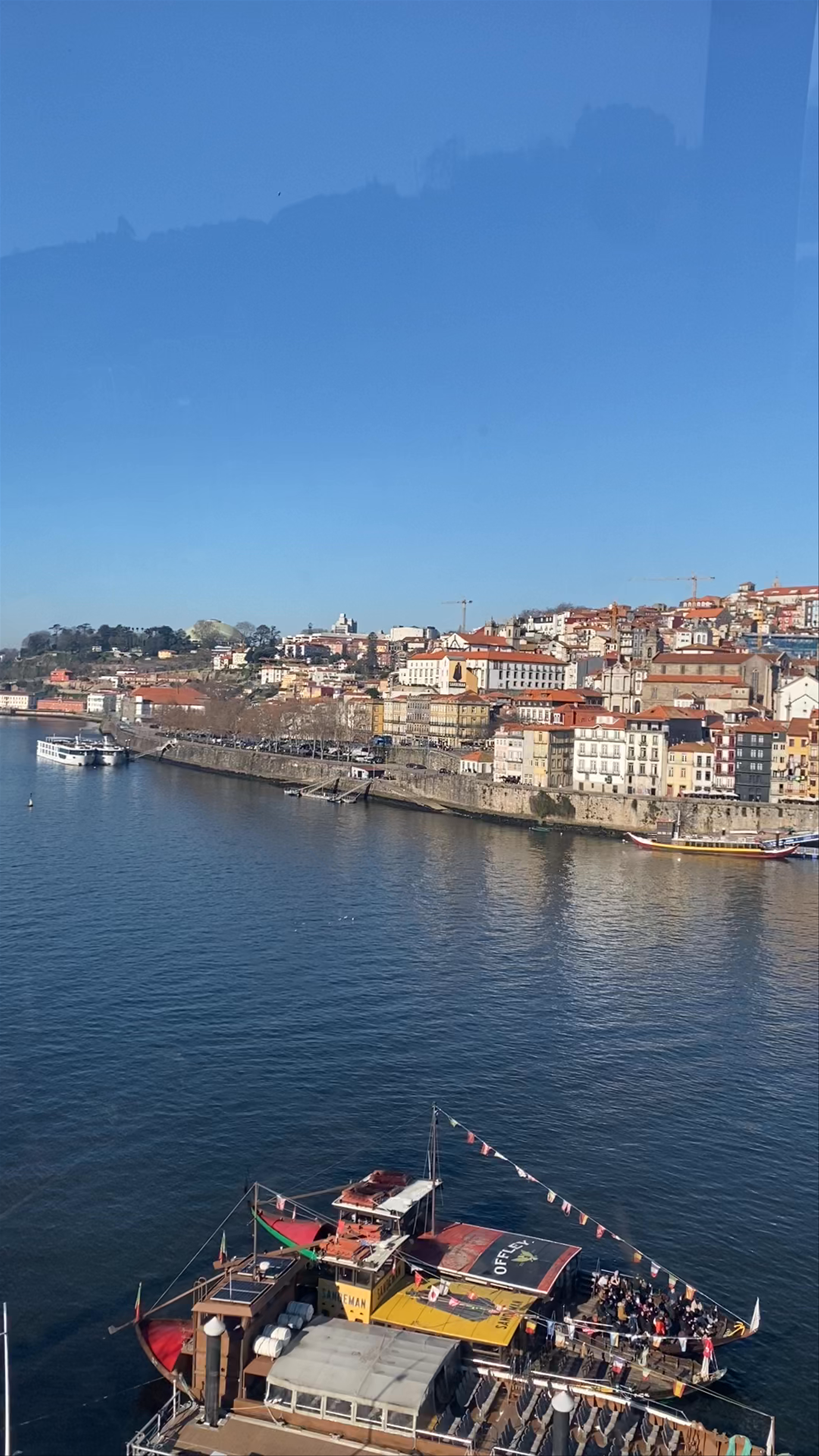 Aerial Cable Car Ride Over River Douro and Porto Skyline