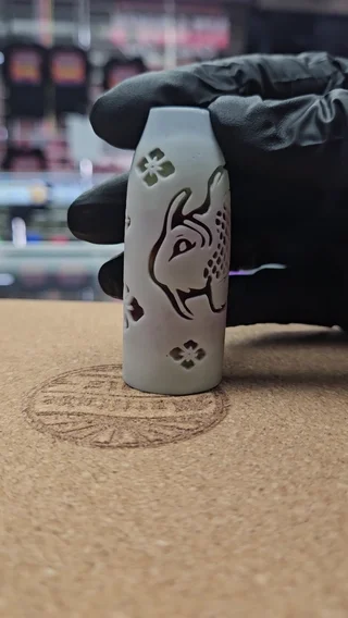 Preview pic of Johnathan Paul Bennet Carved Chillum