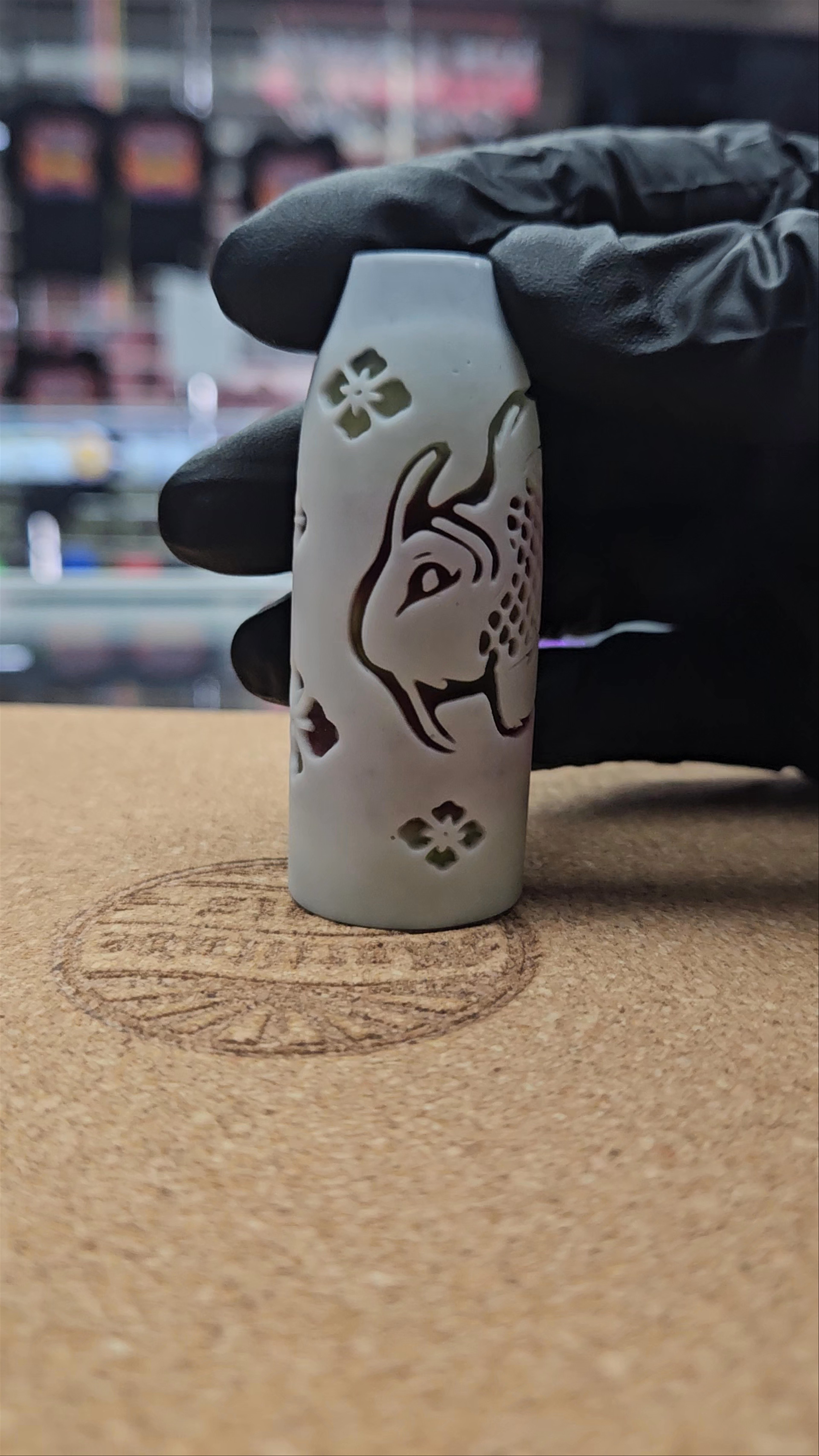 Preview pic of Johnathan Paul Bennet Carved Chillum