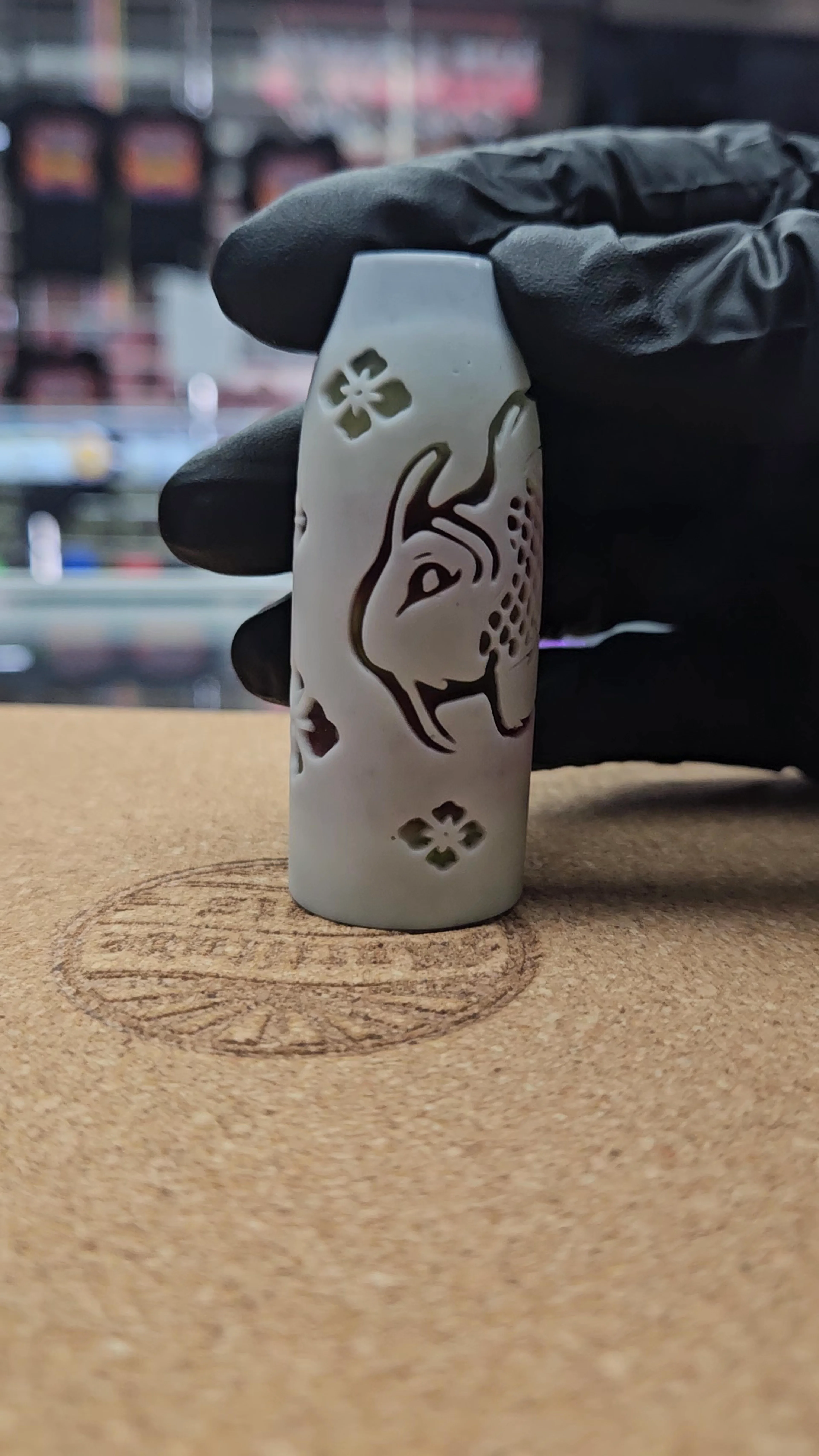 Preview pic of Johnathan Paul Bennet Carved Chillum
