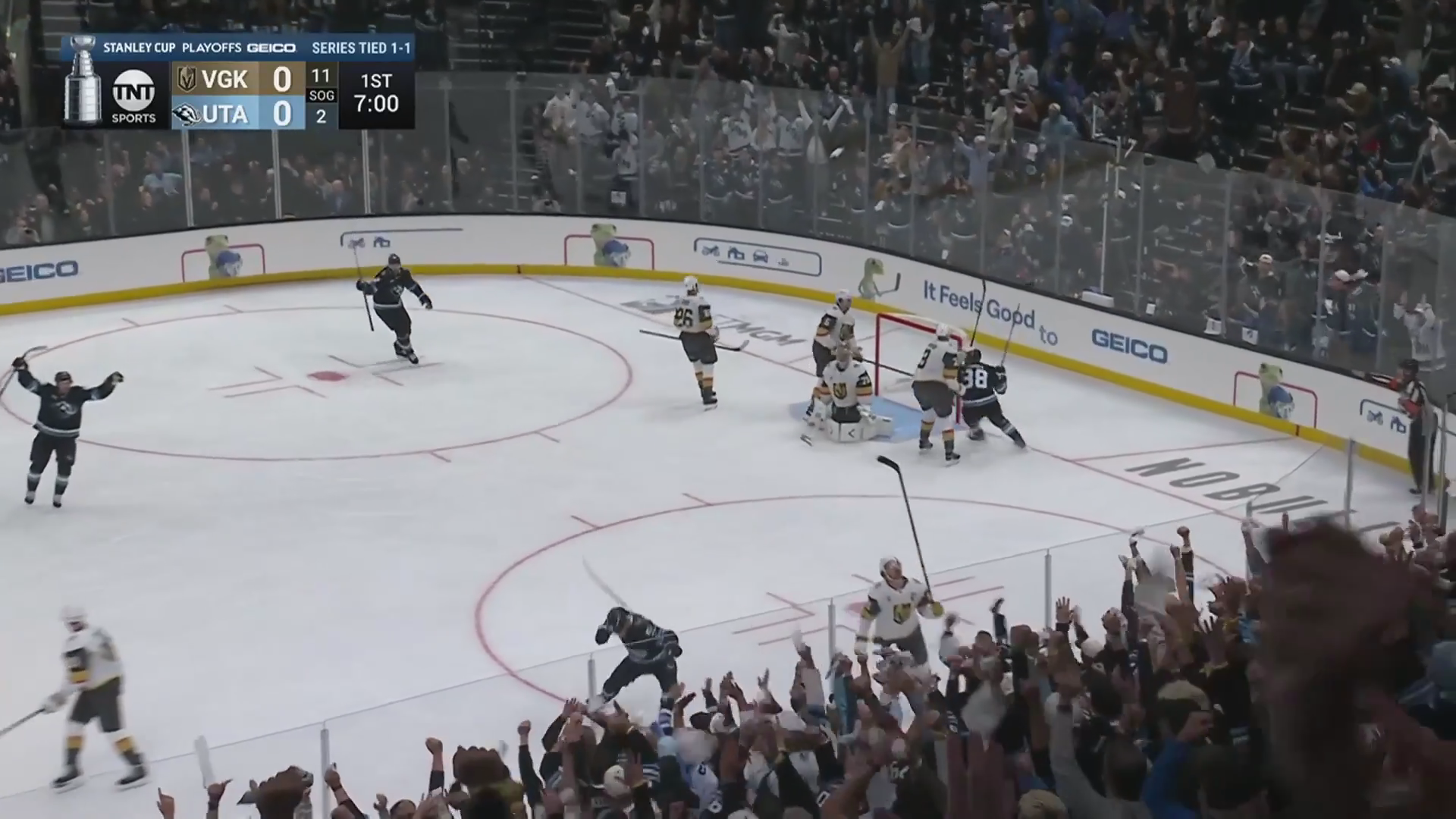 Weegar Scores Utah's First-Ever Playoff Home Goal · Apr. 24, 2026