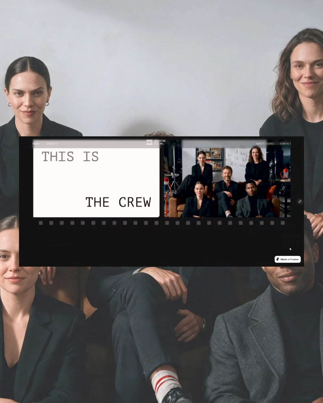 A website for an independent film production studio working across fashion, commercials, product films and documentaries.The focus was to bring the studio’s work, people and creative process together, with a cinematic feel that carries through the entire site.Designed and built in Framer. https://morrow-films.framer.website/