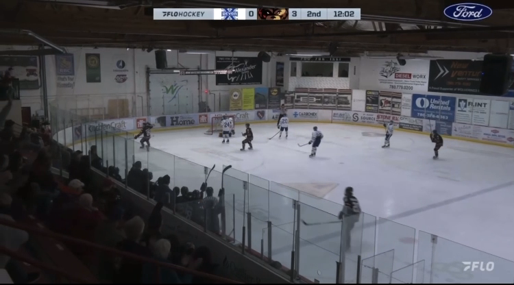 Xander Schulte's Impressive Goal Through Traffic | Whitecourt Wolverines