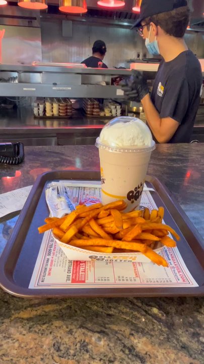 Roll-N-Roaster - Sweet Potato Fries and a milkshake! - American Near Me - Brooklyn, New York
