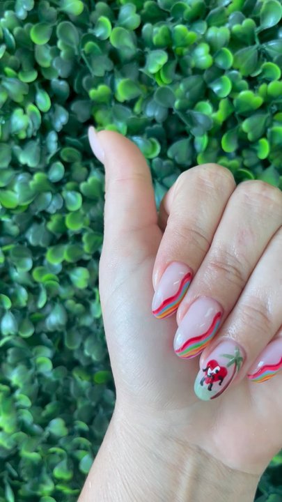 Delaray Nails - Bad bunny themed nails by Caro - Nail Salons Near Me - Miami, Florida