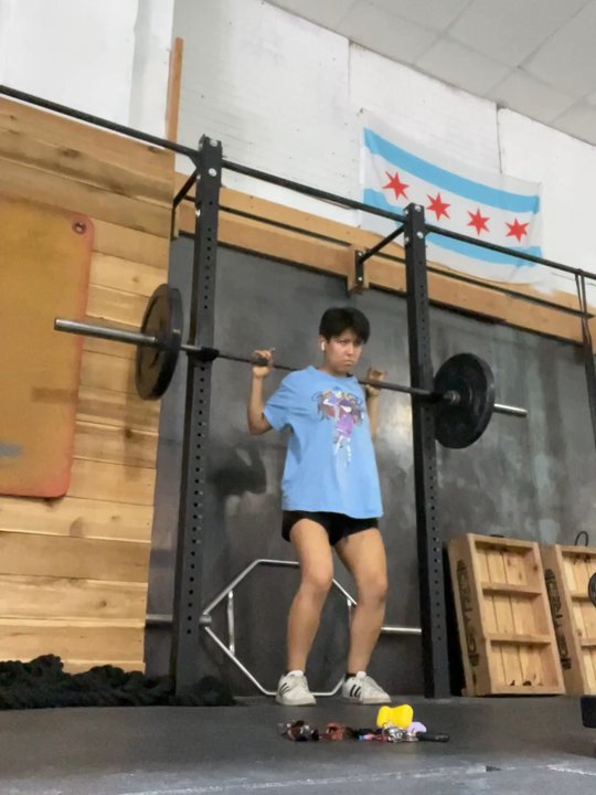 Reach Fieldhouse - Squating at their squat rack - Boxing Near Me - Chicago, Illinois