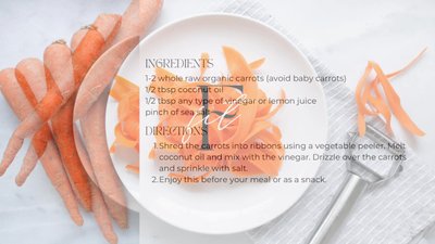 Staple Recipe | Hormone Balancing Raw Carrot Salad