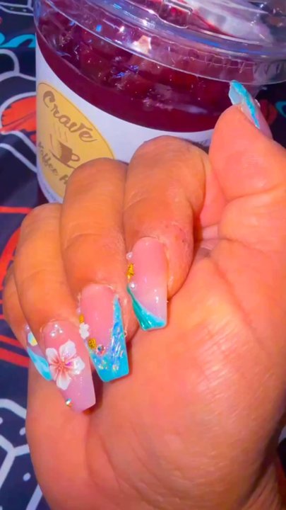 Queen Nail - I ask for mermaid nails and she came up with something more than i thought possible.... I love them Ty - Nail Salons Near Me - Barstow, California
