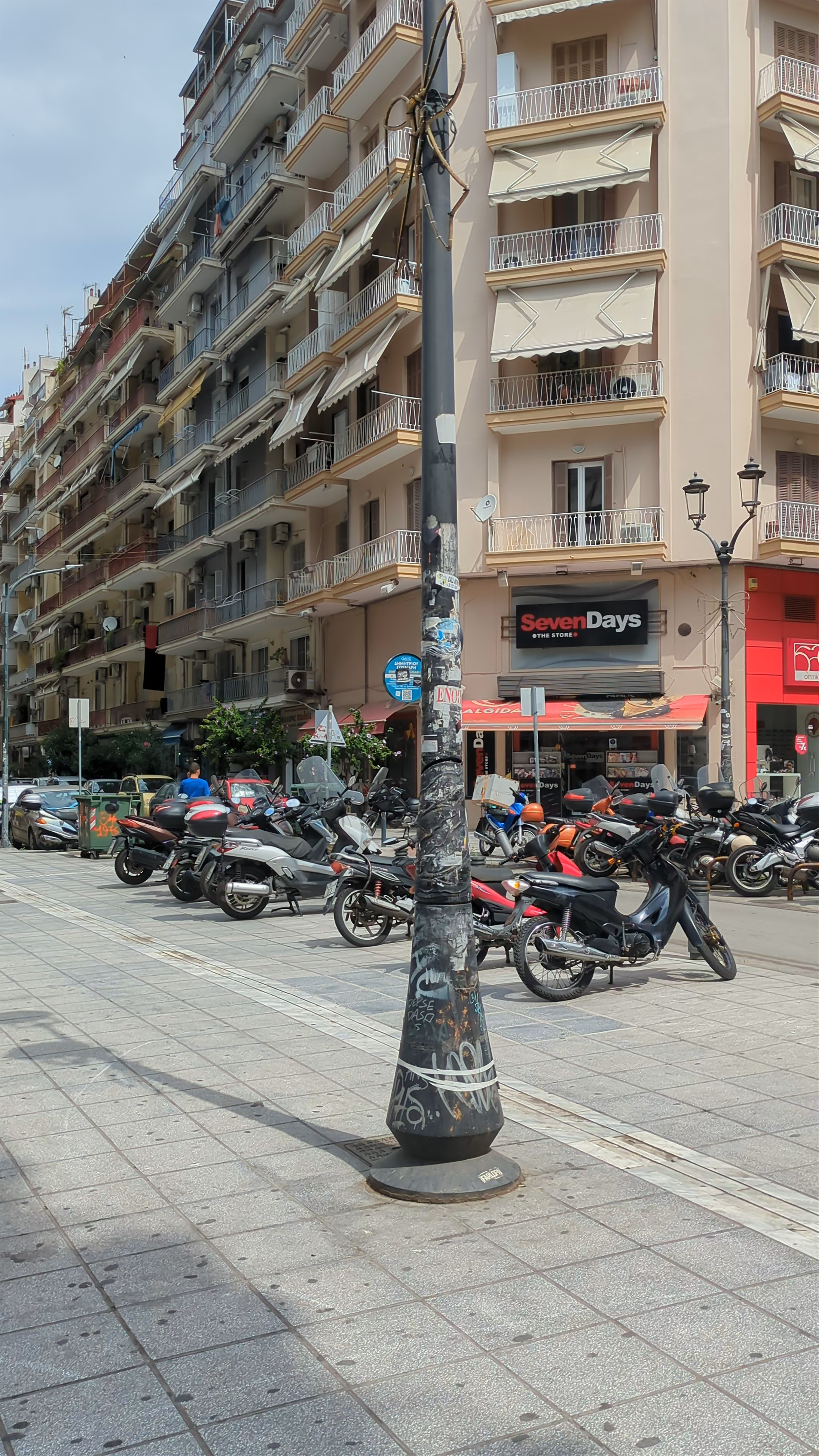 Vibrant Urban Life at Navarinou Square, Thessaloniki