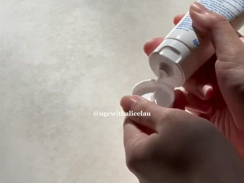 Aesthetic skincare UGC: QV Face Ultra Calming Moisturiser