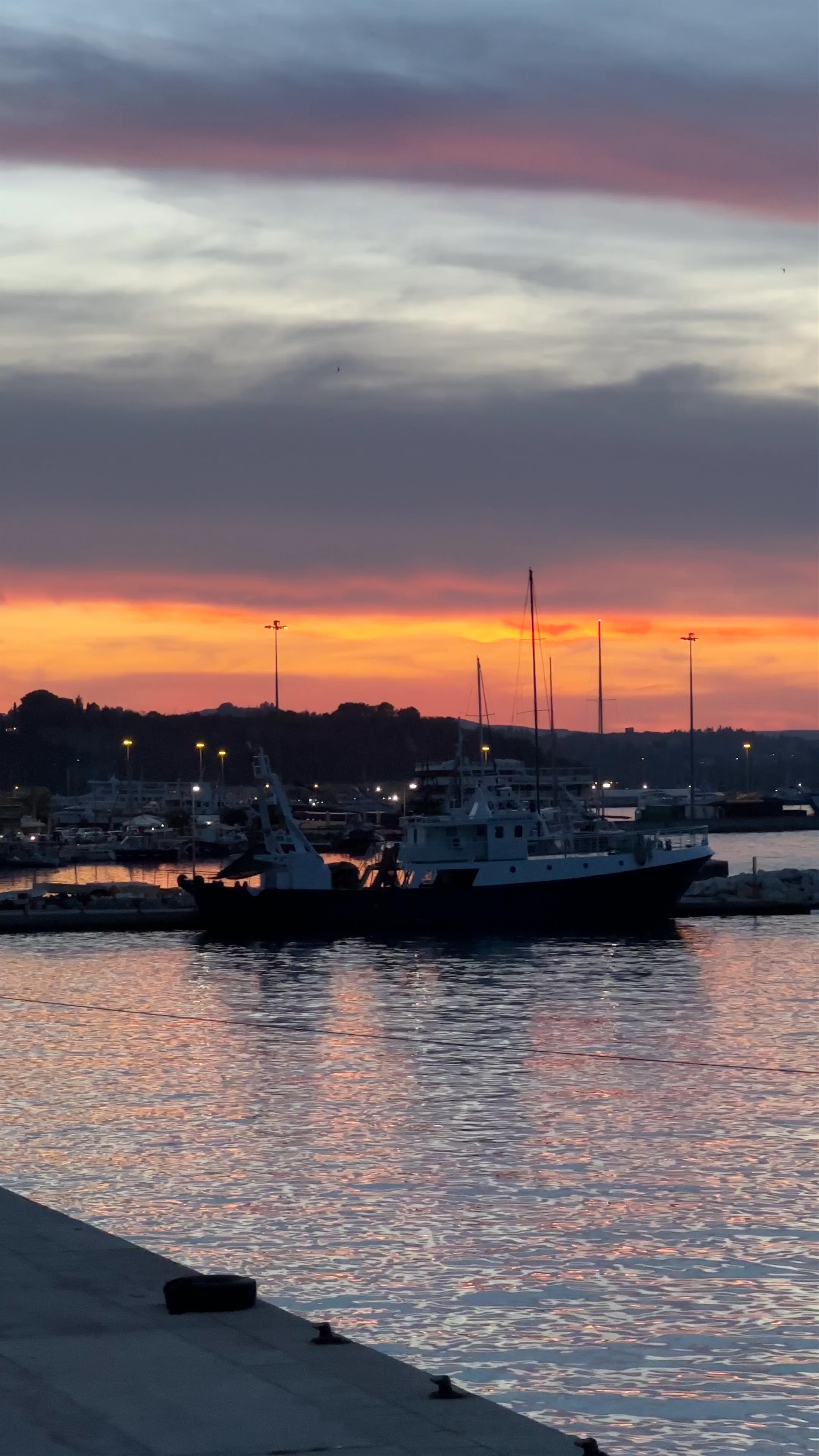 Sunset Serenity at the Old Port of Corfu